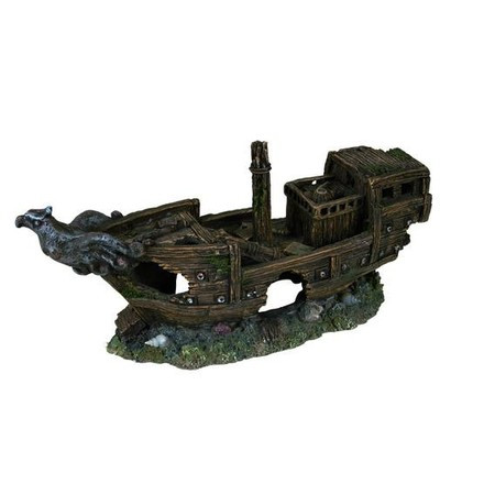 Грот Trixie для аквариума обломки корабля 32 см пластиковый