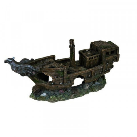 Грот Trixie для аквариума обломки корабля 32 см пластиковый