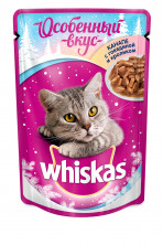 Whiskas Особенный вкус канапе с говядиной и кроликом влажный корм в паучах для кошек 85 г