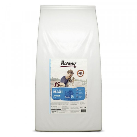 Сухой корм Karmy Maxi Junior для щенков крупных пород с индейкой 2 кг