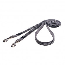 Поводок перестежка для собак ROGZ Fancy Dress S-11мм 2 м (Серый HLM01BS)