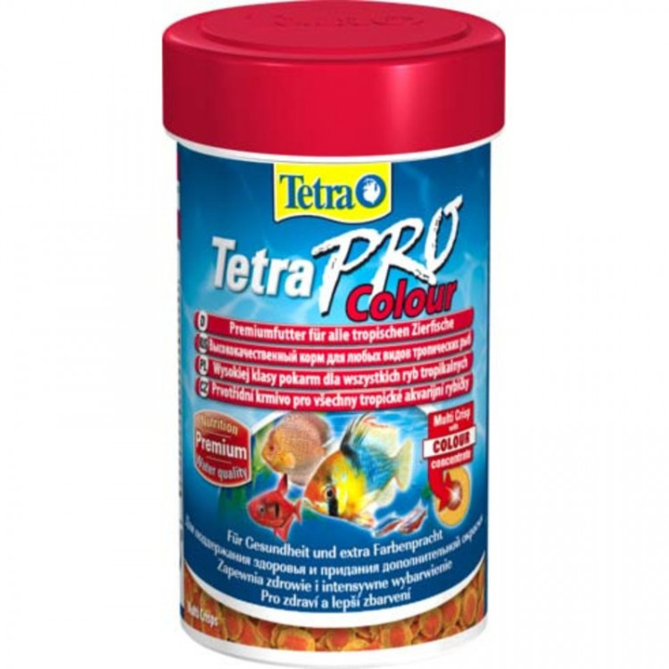 Корм Tetra Pro Color Crisps чипсы для улучшения окраса всех декоративных рыб - 100 мл 20 г