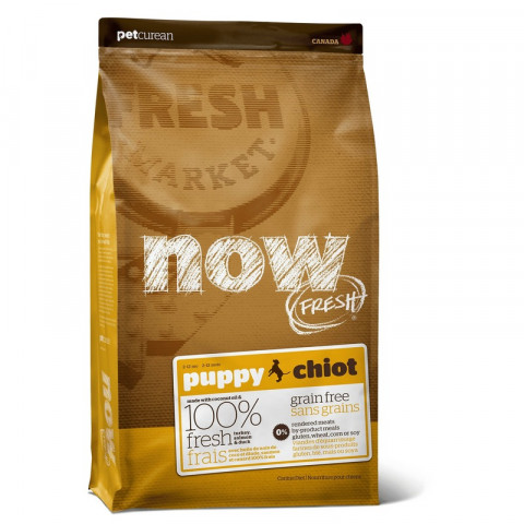 NOW Fresh Grain Free сухой беззерновой корм для щенков с индейкой, уткой и овощами - 2,72 кг