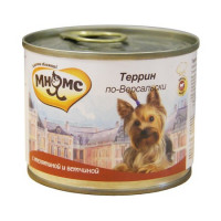 Мнямс консервы Террин по-Версальски (телятина с ветчиной) для собак - 200 г