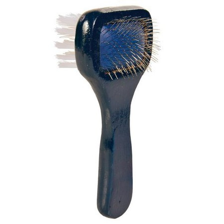 Щетка-пуходерка Trixie для собак двусторонняя мягкая 13,5х6 см деревянная