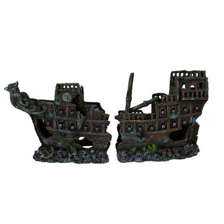 Грот Trixie для аквариума обломки корабля 57 см пластиковый