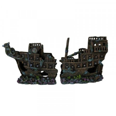 Грот Trixie для аквариума обломки корабля 57 см пластиковый