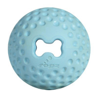 Игрушка для собак ROGZ Gumz S мяч из литой резины с отверстием для лакомства Голубой - 49 мм