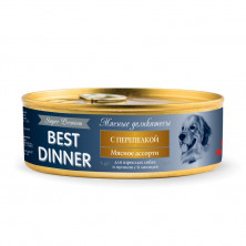 Best Dinner Super Premium консервы для собак с перепелкой - 0,100 кг