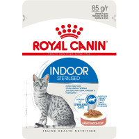 Royal Canin Indoor Sterilised влажный корм для взрослых кошек кусочки в соусе - 85 г