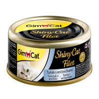 Gimborn GimCat ShinyCat Filet влажный корм для кошек из тунца с анчоусами - 70 г