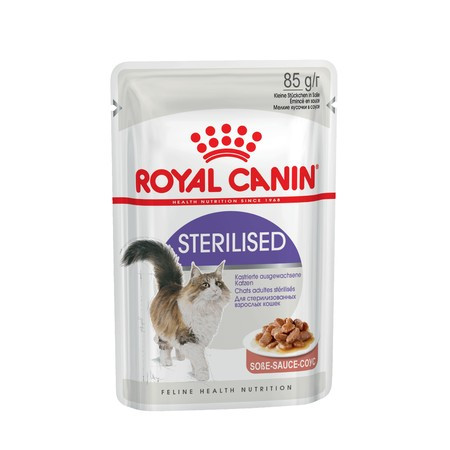 Royal Canin Sterilised паучи для стерилизованных кошек кусочки в соусе - 85 г