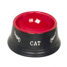 Nobby миска керамическая с надписью "Cat", красно-черная - 140 мл