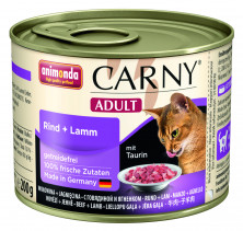 Animonda Консервы Carny Adult с говядиной и ягненком для взрослых кошек всех пород - 200 г