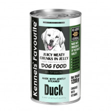 Влажный корм Kennels` Favourite Canned Food Duck для взрослых собак всех пород с кусочками утки в желе - 1,2 кг