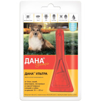 Apicenna Дана Ультра капли против эктопаразитов для собак и щенков весом от 10 до 20 кг 1 ш