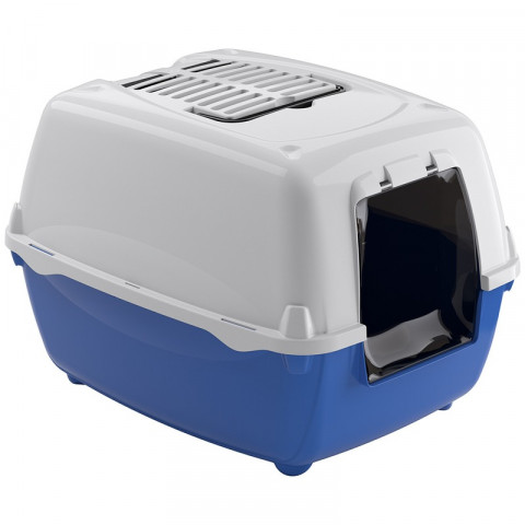 Лоток Ferplast Bella угольный для кошек, с крышей, цвет в ассортименте 1 ш