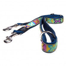 Поводок перестежка для собак ROGZ Fancy Dress XL-25мм 1,8 м (Мультиколор HLM02BW)