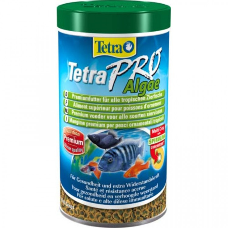 Корм Tetra Pro Algae Crisps растительный для всех видов рыб в чипсах - 500 мл 95 г
