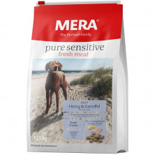Сухой корм Mera Рure Sensitive Adult Hering & Kartoffel для взрослых собак с сельдью и картофелем 12.5 кг