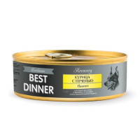Best Dinner Exclusive Recovery консервы для собак при восстановлении паштет с курицей и печенью - 0,100 кг