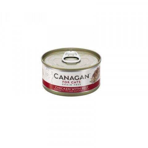 Canagan Chicken With Beef влажный беззерновой корм для кошек с цыпленком и говядиной - 75 г