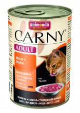 Animonda Консервы Carny Adult с говядиной и курицей для взрослых кошек всех пород - 400 г