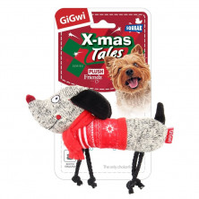 GiGwi игрушка для собак Собачка с пищалкой