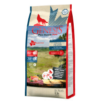 Genesis Pure Canada Grand Praire Adult для взрослых собак всех пород с чувствительным пищеварением с курицей, буйволом и перепелками - 2,268 кг