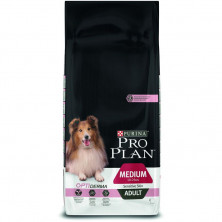 Purina Pro Plan Medium Adult Sensitive Skin сухой корм для собак средних пород с лососем и рисом - 18 кг