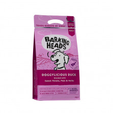 Сухой беззерновой корм Barking Heads Doggylicious Duck для взрослых собак с уткой и бататом - 2 кг
