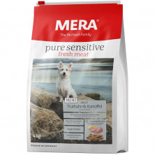 Сухой корм Mera Pure Sensitive Mini Adult Truthahn & Kartoffel для взрослых собак мелких пород с индейкой и картофелем 4 кг