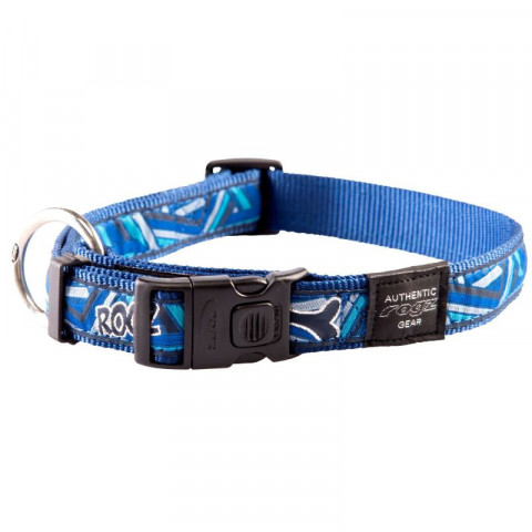 Ошейник для собак ROGZ Fancy Dress XL-25мм 430-700 мм (Синий HB02CD)
