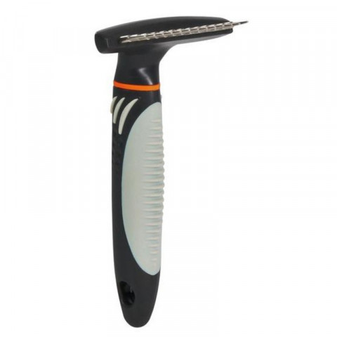 Trixie Расческа-грабли с крутящимся длинным зубом, 7х14см., ручка пластик 1 ш