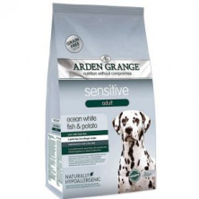 Arden Grange GF Sensitive сухой беззерновой корм для собак с деликатным желудком и чувствительной кожей с белой рыбой и картофелем - 2 кг