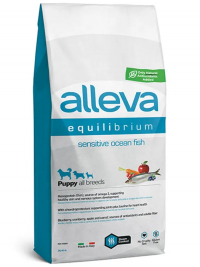 Alleva Equilibrium Sensitive Ocean Fish Puppy All Breeds сухой корм для щенков всех пород с океанической рыбой - 12 кг