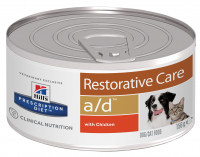Влажный диетический корм для собак Hill's Prescription Diet a/d Restorative Care при реабилитации после болезней, с курицей - 156 г