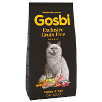 Gosbi Exclusive Grain Free корм для взрослых кошек с индейкой и рыбой - 400 гр