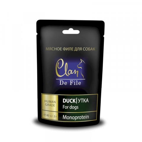Clan De File лакомство для собак с уткой  - 40 г