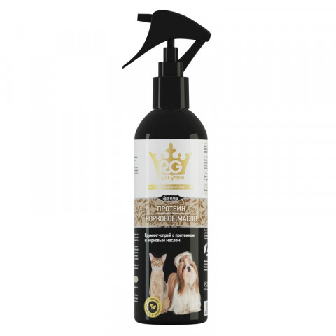 Apicenna Royal Groom Грумминг-Спрей с протеином и норковым маслом для всех видов животных - 200 мл 1 ш