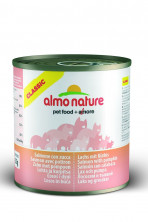 Almo Nature Classic Adult Cat Salmon&Pumpkin консервированный корм с лососем и тыквой в бульоне для взрослых кошек - 12 шт х 280 г