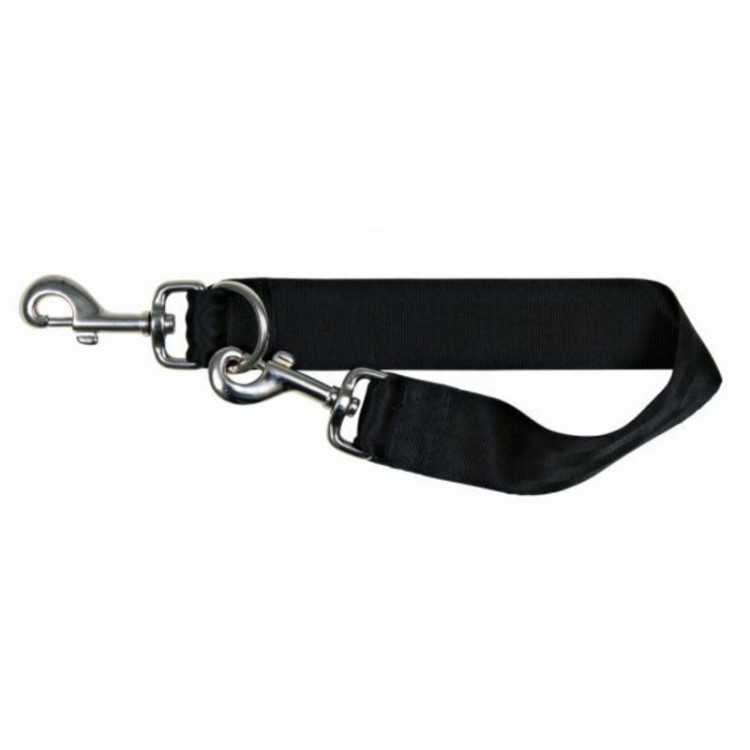 Шлейка Trixie для собак к ремню безопасности в автомобиль L 65–80 см/25 мм черная 1 ш