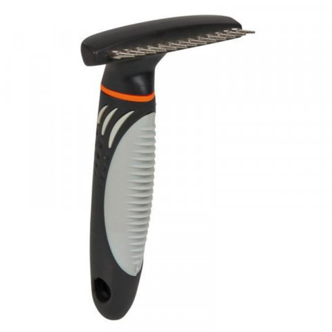 Trixie Расческа-грабли с коротким зубом, 10х15см., ручка пластик 1 ш