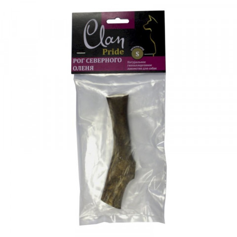 Clan Pride лакомство для собак, рог северного оленя, размер S