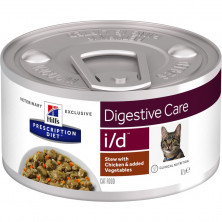 Hill's Prescription Diet i/d Рагу, влажный диетический корм для кошек , при расстройстве ЖКТ, с курицей и добавлением овощей - 82 г