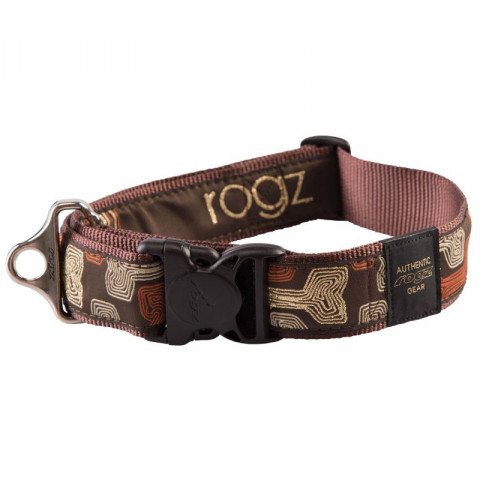 Ошейник для собак ROGZ Fancy Dress XXL-40мм  500-800 мм (Коричневый HB04CE)