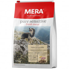 Сухой корм Mera Pure Sensitive Adult Huhn & Kartoffel High Protein для взрослых собак с курицей и картофелем 4 кг