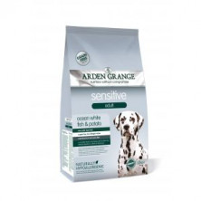 Arden Grange GF Sensitive сухой беззерновой корм для собак с деликатным желудком и чувствительной кожей с белой рыбой и картофелем - 12 кг