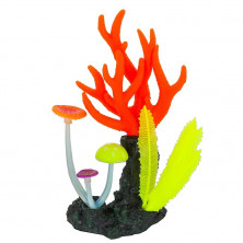 Gloxy флуоресцентная аквариумная декорация морские кораллы, розовые 14х6,5х21 см