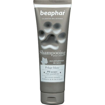 Шампунь Beaphar Shampooing Pelage blanc для собак светлых окрасов - 250 мл